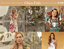 Tablet Screenshot of chicafulo.com.br